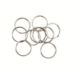 Promo 😀 24 Packs: 10 ct. (240 total) Split Nickel Key Ring by ArtMinds™ ✨