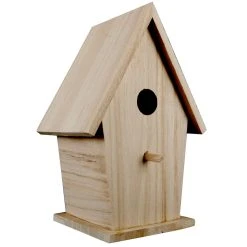 Cheap ❤️ Tall Wood Birdhouse by ArtMinds™ 🌟