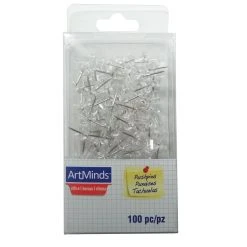 Discount 😍 24 Packs: 100 ct. (2,400 total) Clear Pushpins by ArtMinds® 😀