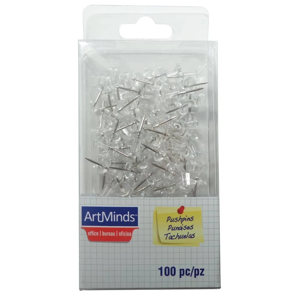 Flash Sale ⭐ Clear Pushpins by ArtMinds® 100ct. 👍