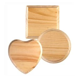 Budget 💯 7" x 7" Assorted Wood Plaque by ArtMinds™ ⌛