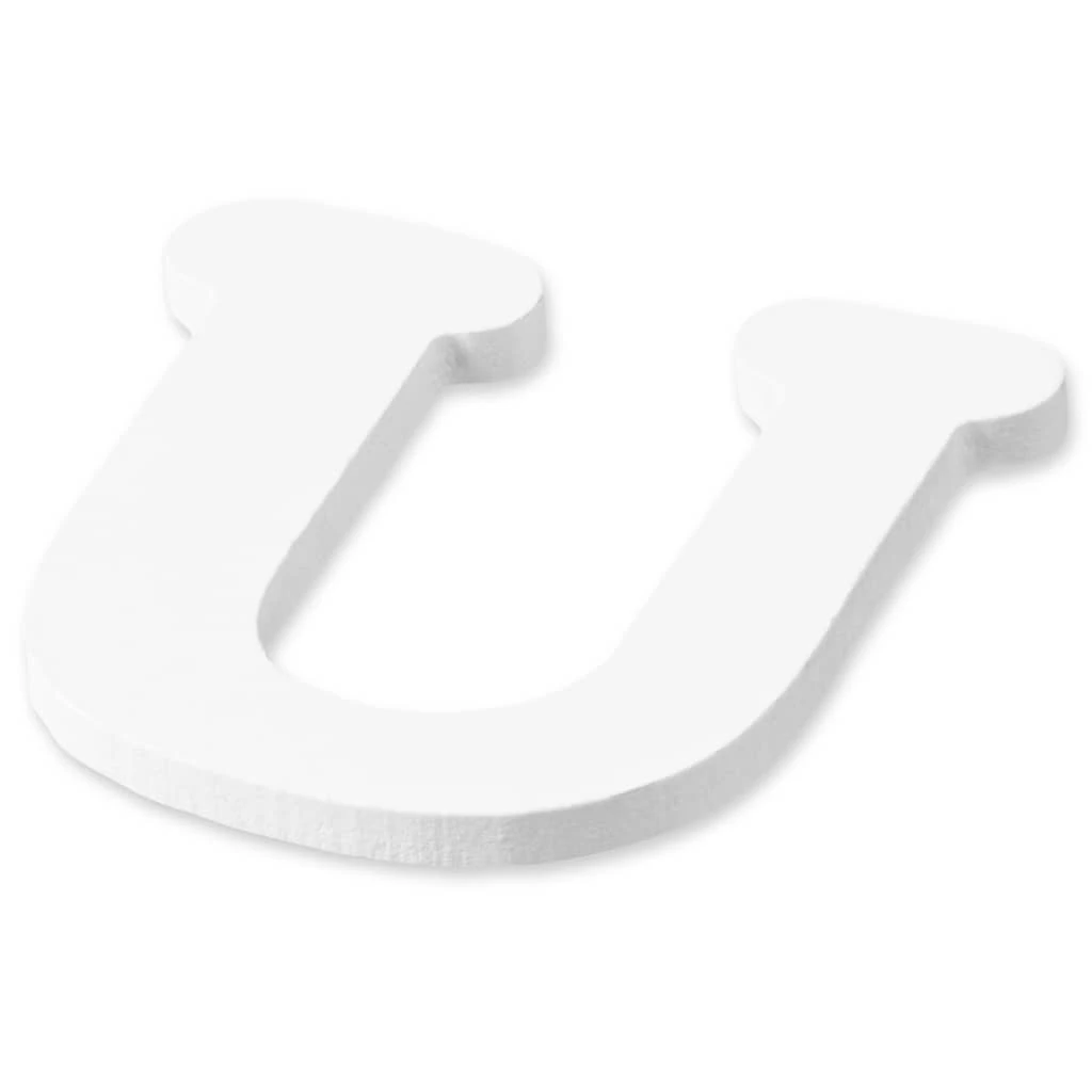 Cheapest 🎁 White Wooden Letter U by ArtMinds® 🌟 - Image 3