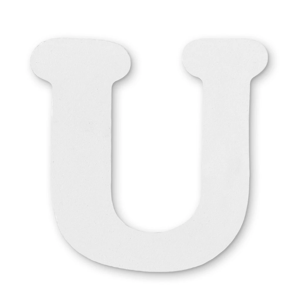 Cheapest 🎁 White Wooden Letter U by ArtMinds® 🌟