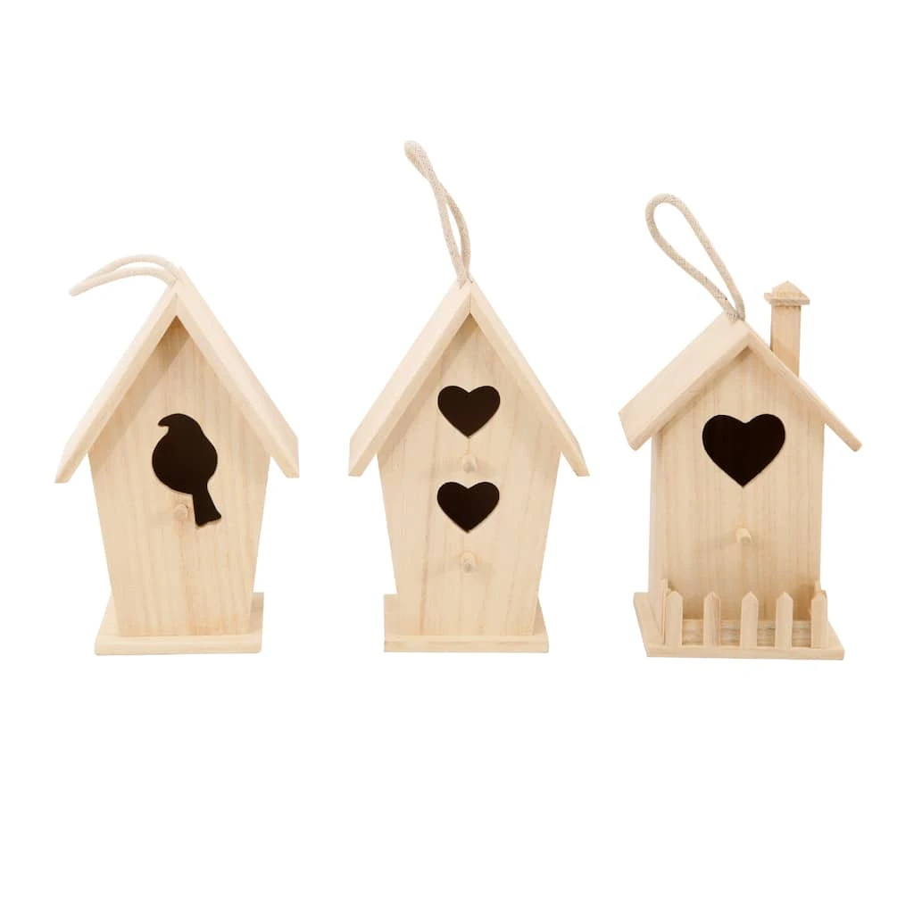 Outlet 🔥 Assorted 8" Unfinished Wood Birdhouse by ArtMinds™ 💯