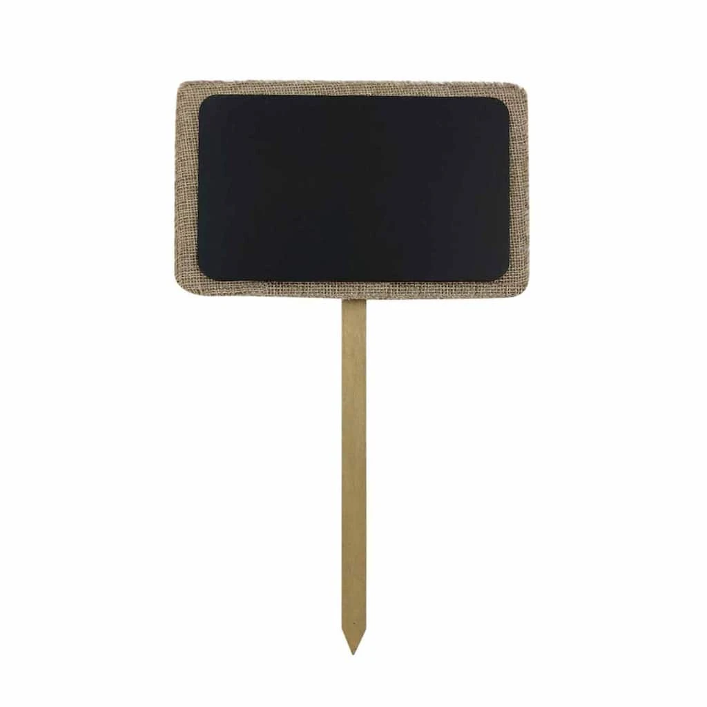 Promo ⌛ Assorted 10" Burlap Chalkboard Stake by ArtMinds™ ⌛ - Image 4