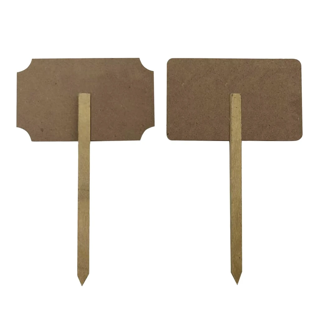 Promo ⌛ Assorted 10" Burlap Chalkboard Stake by ArtMinds™ ⌛ - Image 2