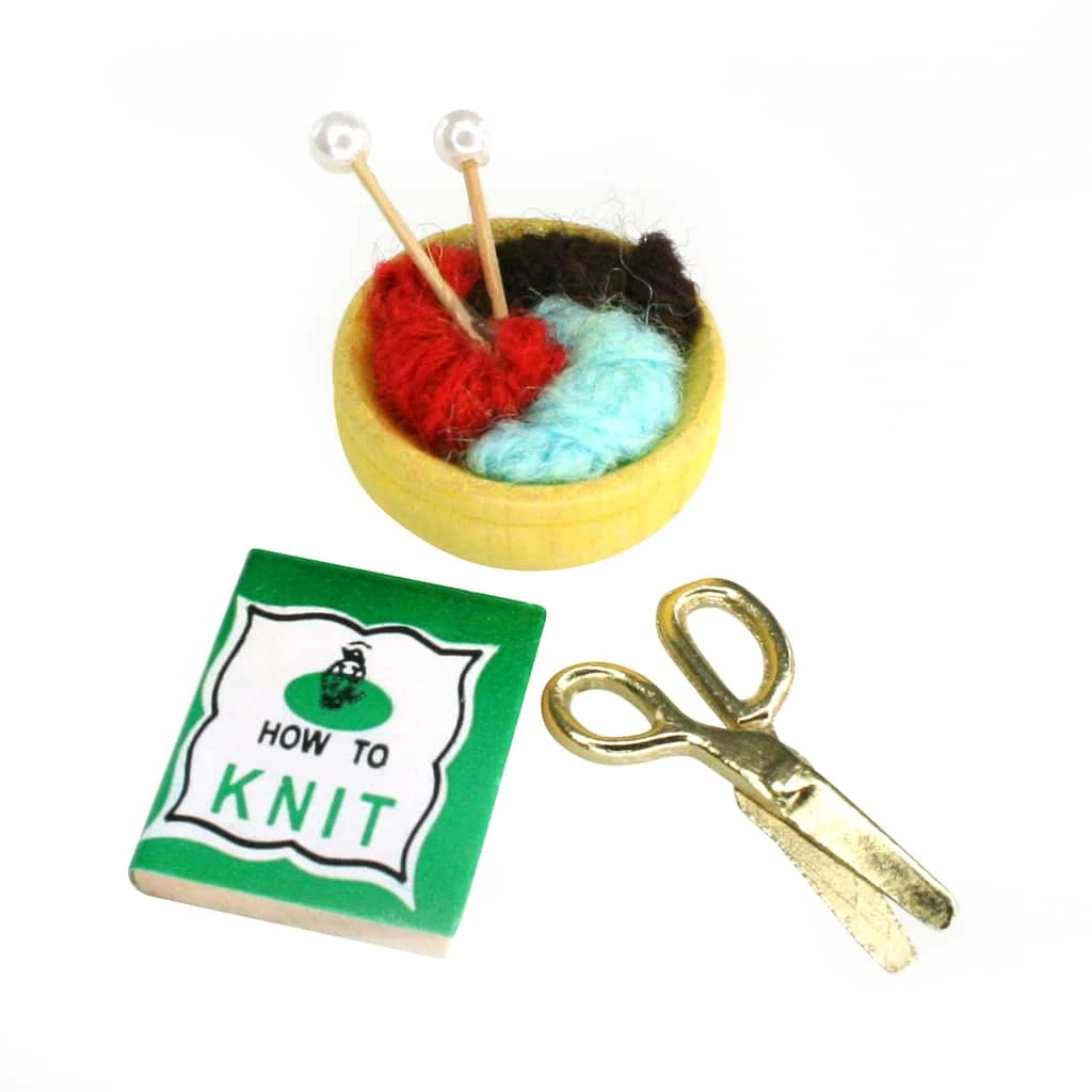 Cheap 🎁 12 Pack: Mini Knitting Supplies by ArtMinds™ ✔️