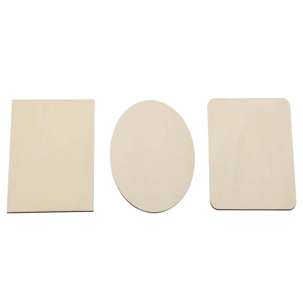 Discount 🥰 36 Pack: Assorted 7" x 5" Unfinished Wood Plaque by ArtMinds™ ⭐