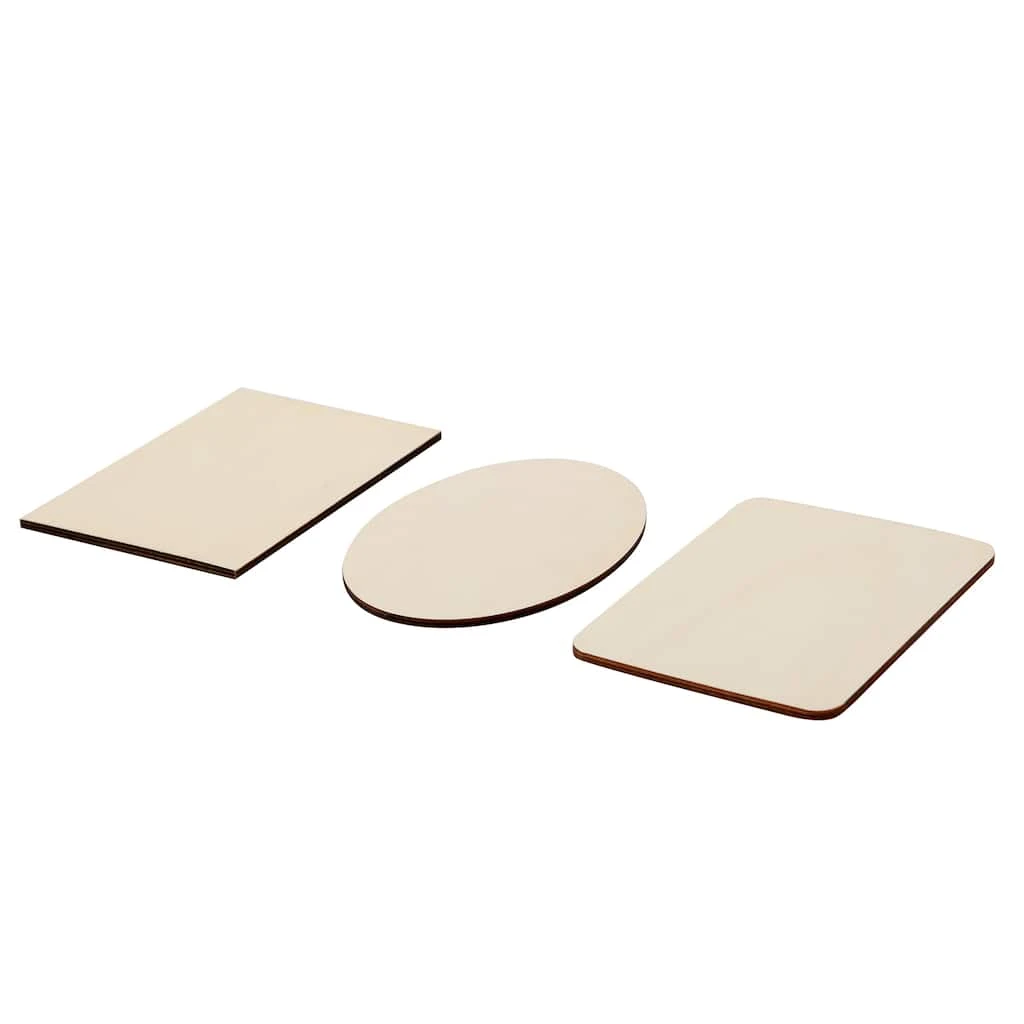 Discount 🥰 36 Pack: Assorted 7" x 5" Unfinished Wood Plaque by ArtMinds™ ⭐ - Image 2