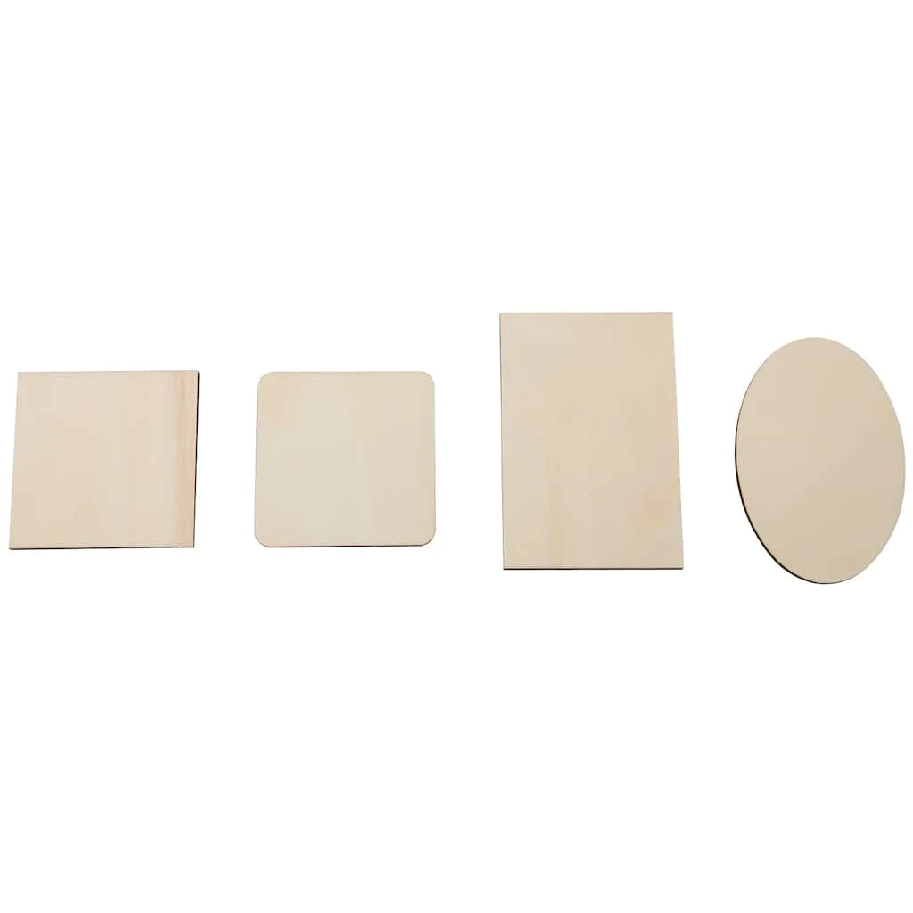 Wholesale 👍 36 Pack: Assorted Unfinished Wood Plaque by ArtMinds™ 😉 - Image 2