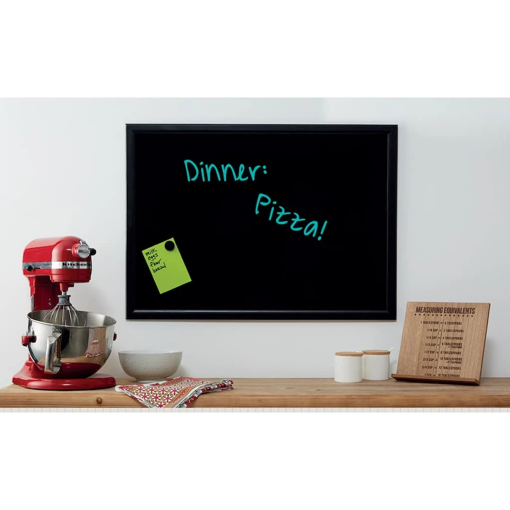 New ✔️ Black Framed Magnetic Wet Erase Board by ArtMinds™, 23" x 32" ⌛ - Image 3