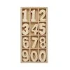 Budget ❤️ 8 Packs: 60 ct. (480 total) 1.5" Punch Cut Wood Numbers Set by ArtMinds™ 👏