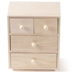 Discount 🧨 Wooden 4 Drawer Box by ArtMinds® 🔔