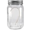 New 👍 Mason Jar with Silver Metal Lid by ArtMinds™ 🥰