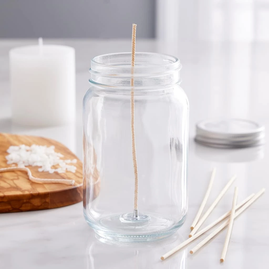 New 👍 Mason Jar with Silver Metal Lid by ArtMinds™ 🥰 - Image 2