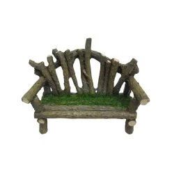 Buy 👍 Mini Wooden Bench with Moss By ArtMinds™ 😀
