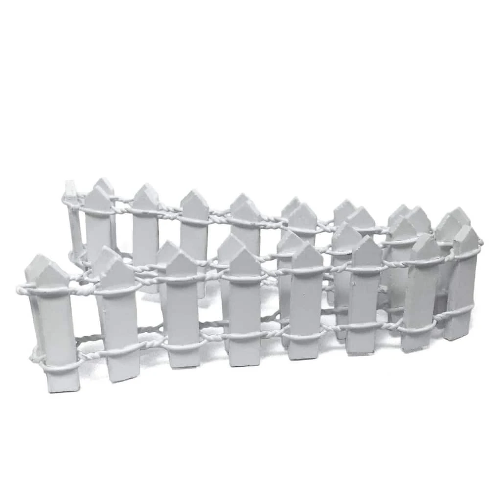 Discount 🥰 White Mini Wooden Fence by ArtMinds™ 😉 - Image 3