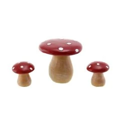 Best Pirce 🤩 Mini Mushroom Table & Stools by ArtMinds™ 🌟