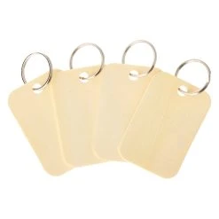 Deals 🤩 2.5" Rectangle Wood Keyrings by Artminds® 😍