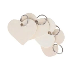 Hot Sale ❤️ 2.5" Heart Wood Keyrings by Artminds® 🥰
