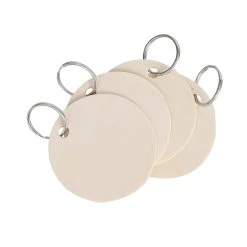 Best Pirce 🛒 2.5" Unfinished Wooden Circle Keyrings by ArtMinds™ ❤️