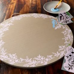 Deals 😍 18" Greywashed Round Plaque by ArtMinds™ 😍