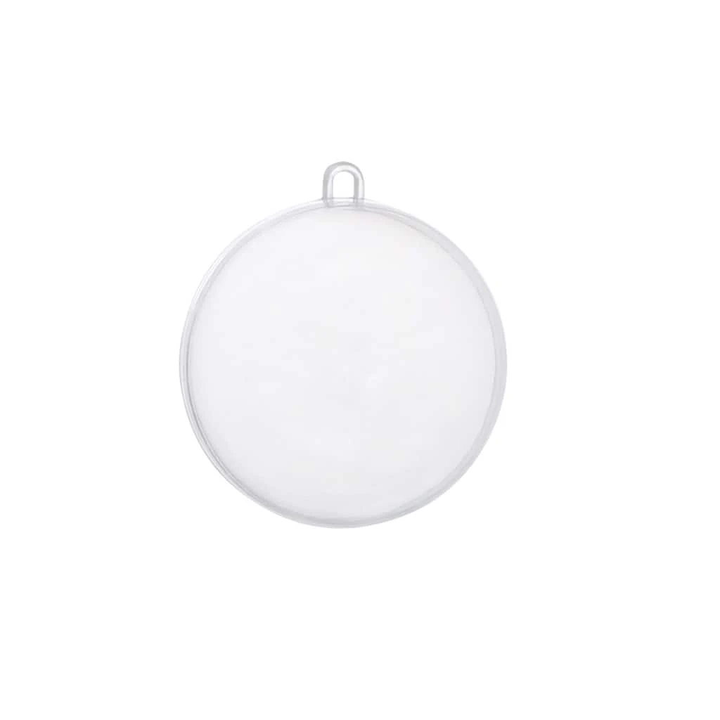 Cheapest 🎁 12ct. 80mm Clear Plastic Open Ball Ornaments by Artminds™ ❤️ - Image 3