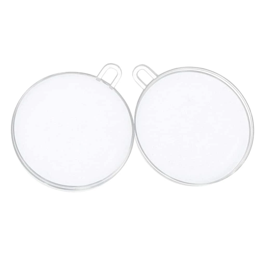 Cheapest 🎁 12ct. 80mm Clear Plastic Open Ball Ornaments by Artminds™ ❤️ - Image 2