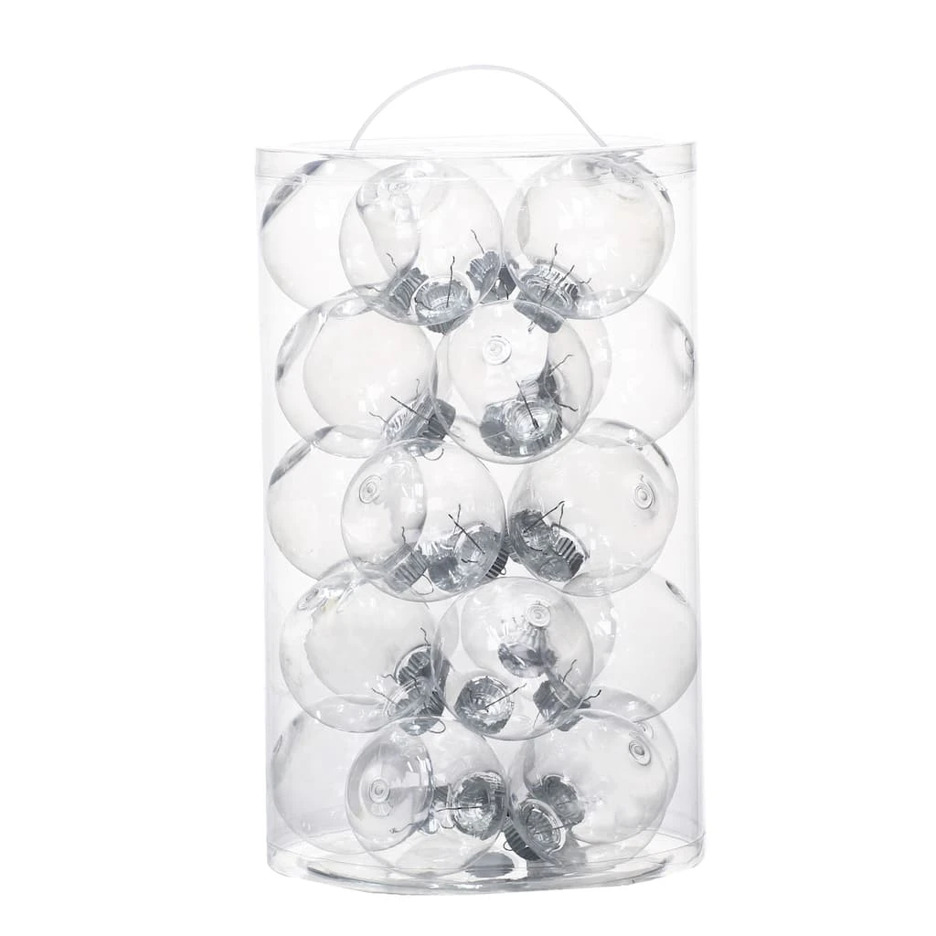 Cheap 🎉 25ct. 67mm Clear Plastic Ball Ornaments by Artminds™ 🔔