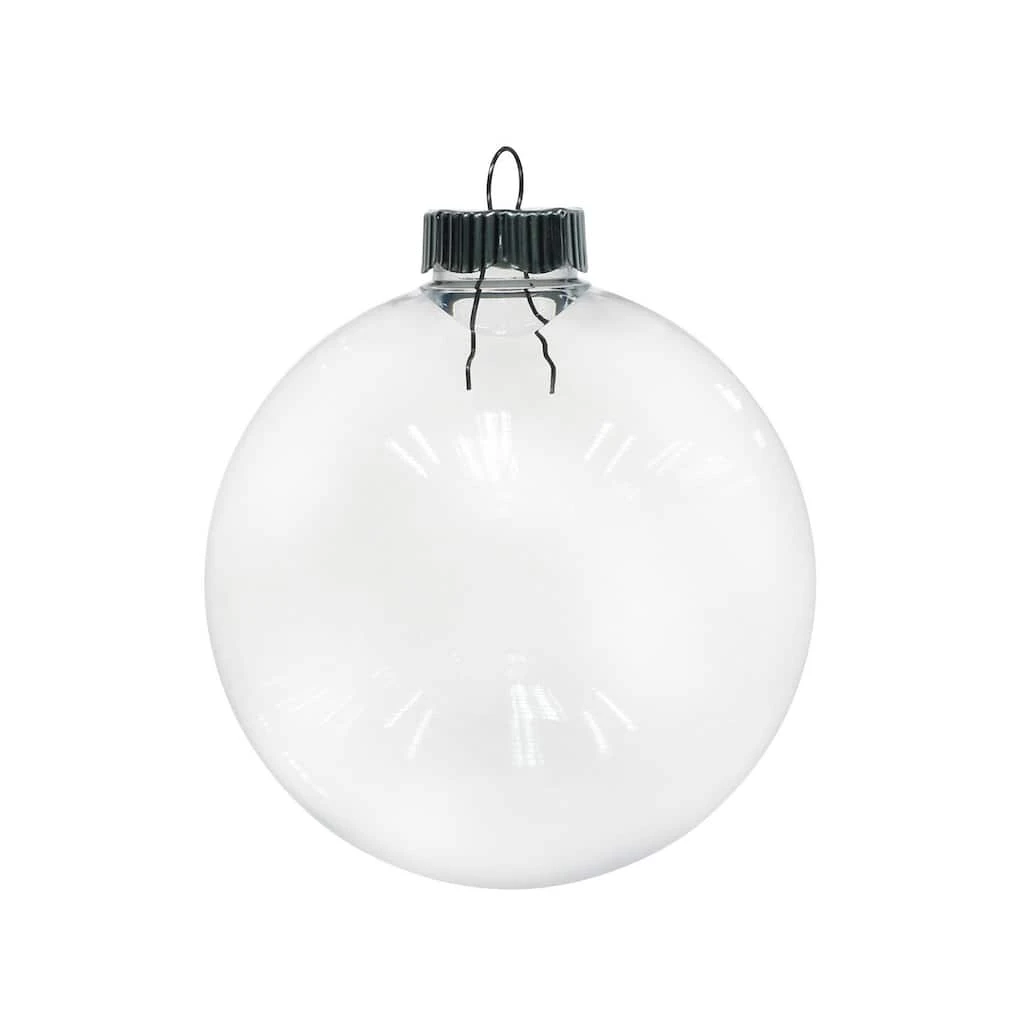 Cheap 🎉 25ct. 67mm Clear Plastic Ball Ornaments by Artminds™ 🔔 - Image 2