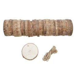 Buy ✨ 30ct. 3" Pinewood Round Ornaments by ArtMinds™ 😀