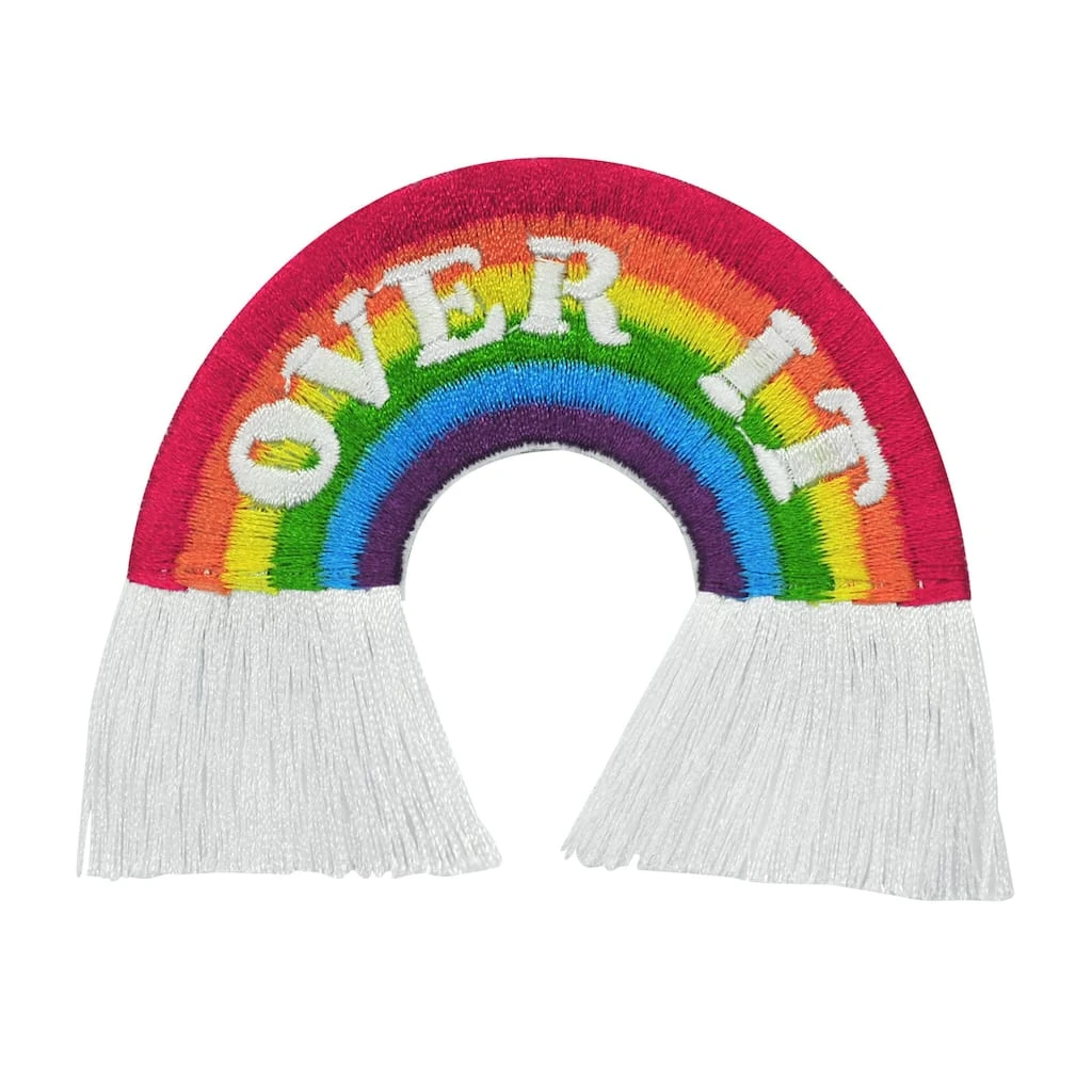Best Pirce ⭐ Iron-On Over It Rainbow Patch by ArtMinds™ ✔️