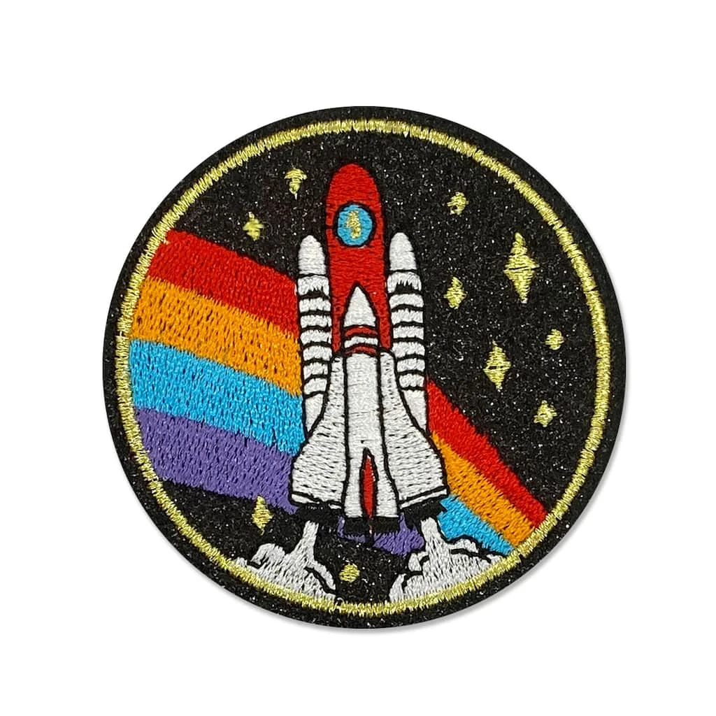 Cheapest 😀 Iron-On Rocket Patch by ArtMinds™ ❤️