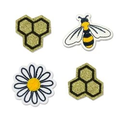 Buy 🔥 Iron-On Bee & Daisy Patches by ArtMinds™ 😀