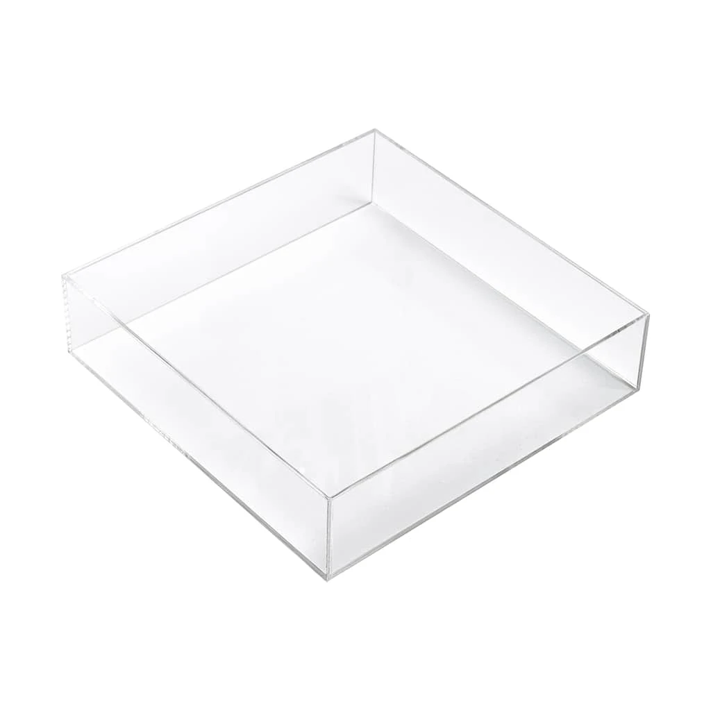 Deals ✨ 12 Pack: 6" Clear Acrylic Square Tray by ArtMinds™ 👏 - Image 5