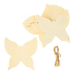 Budget 🔥 Unfinished Wooden Butterfly Banner by ArtMinds™ 😍