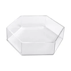 Flash Sale 😀 12 Pack: Clear Hexagon Acrylic Tray by ArtMinds™ ❤️
