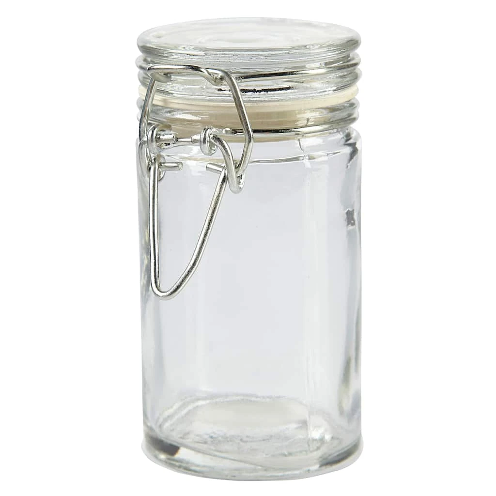 Coupon 🤩 Mini Glass Round Jar with Latch by ArtMinds™ 🔥