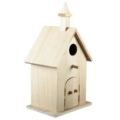 Discount 🥰 6 Pack: 11" Church Birdhouse by ArtMinds™ 🔔