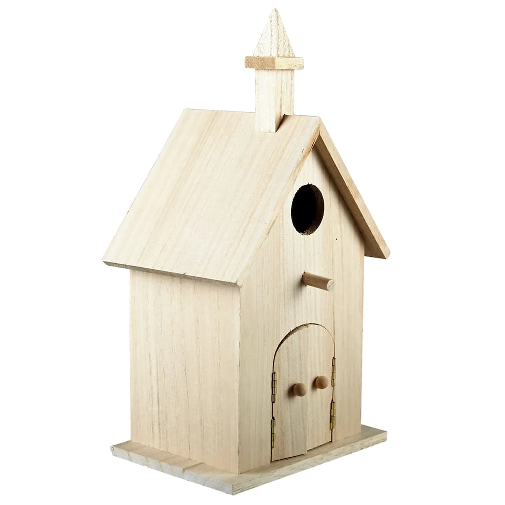 Discount 🥰 6 Pack: 11" Church Birdhouse by ArtMinds™ 🔔