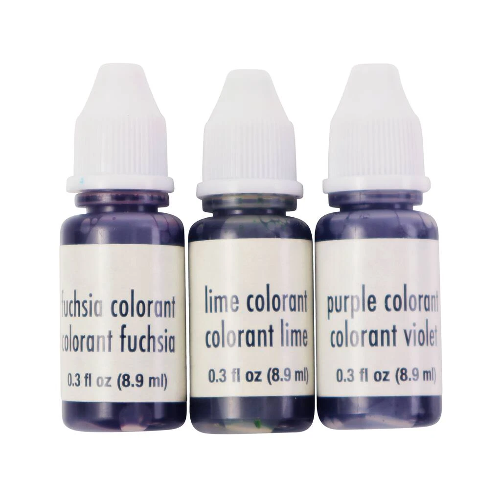 Coupon 🛒 9 Packs: 3 ct. (27 total) Fuchsia, Lime & Purple Soap Colorant by ArtMinds® ✔️ - Image 4