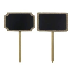 Top 10 ✔️ 12 Pack: Assorted 10" Burlap Chalkboard Stake by ArtMinds™ 🧨
