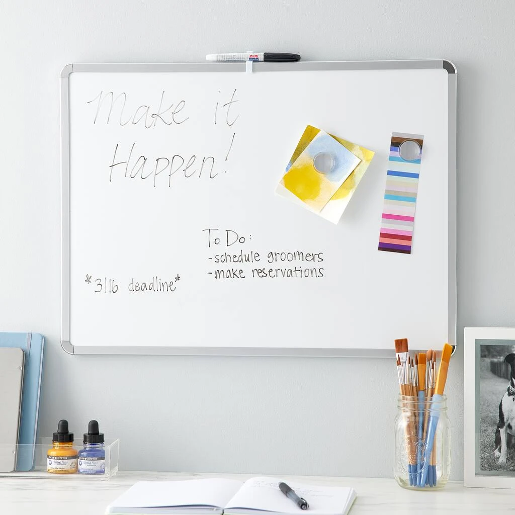Promo ⭐ 8 Pack: Metal 17" x 23" Framed Magnetic Dry Erase Board by Artminds™ ❤️ - Image 2