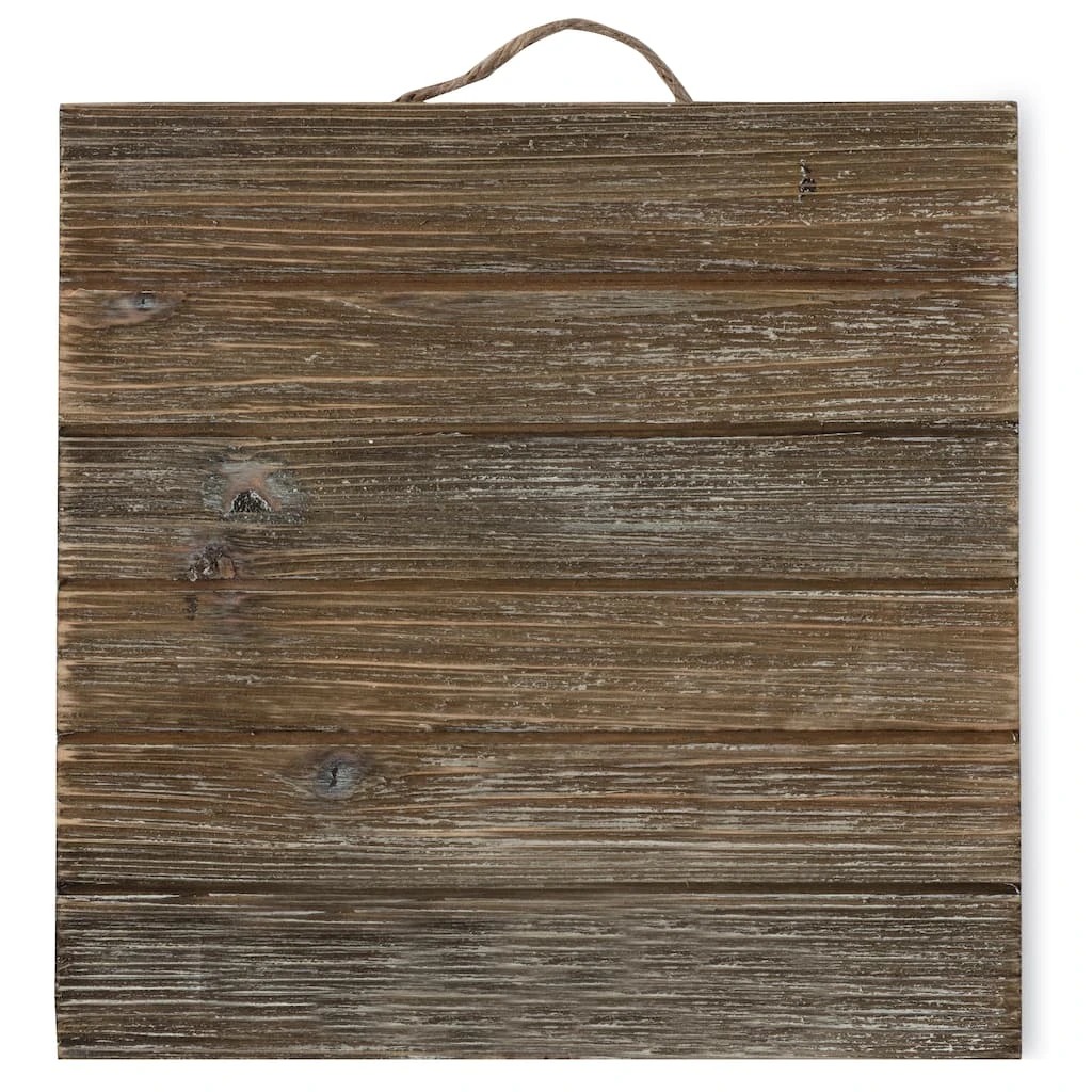 Cheap 👏 12 Pack: 8" Gray Wash Wood Square Plaque by ArtMinds™ ⌛ - Image 2