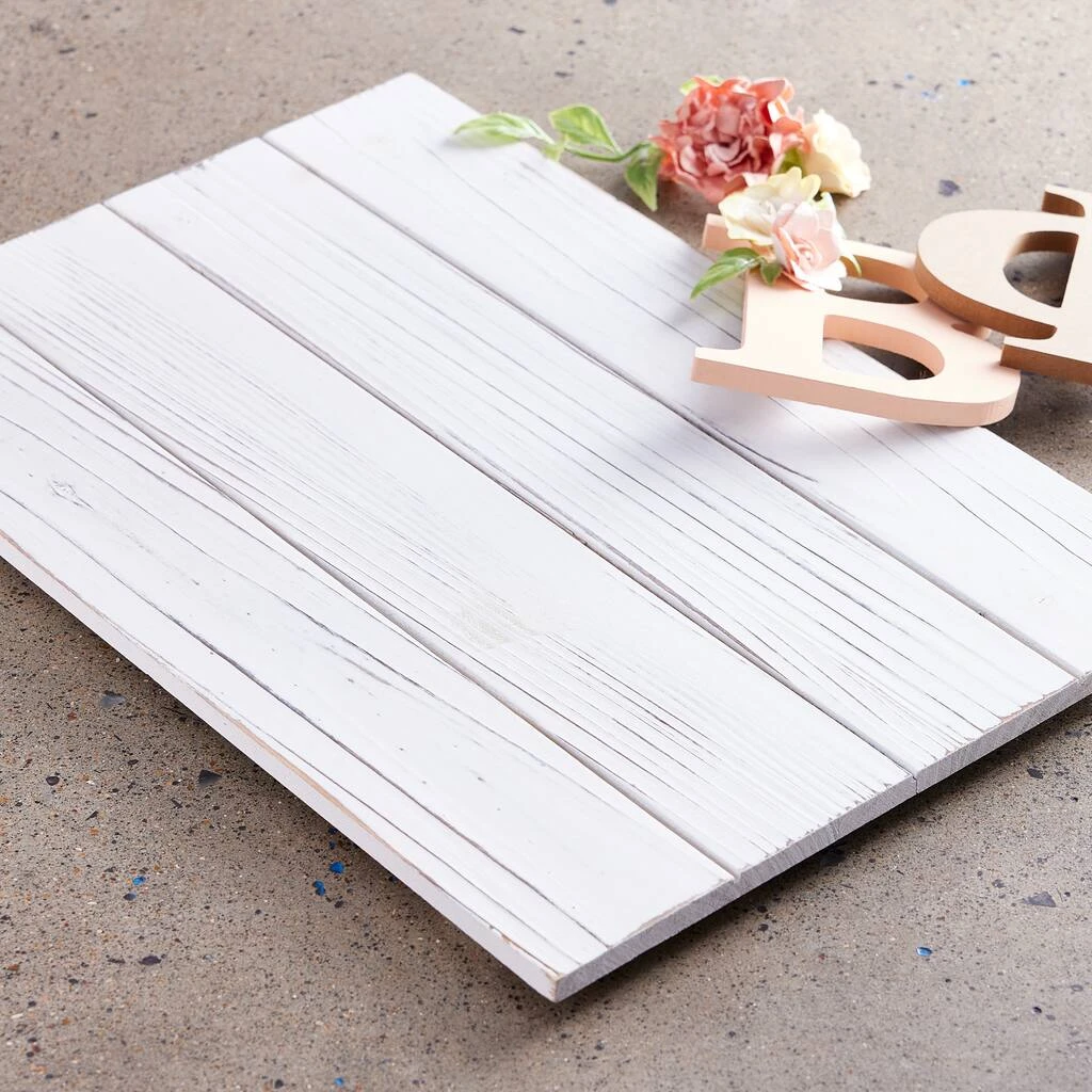 Best deal ✔️ 6 Pack: 17" Whitewashed Wooden Rectangle Plaque by ArtMinds™ ⭐ - Image 2