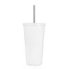 Best deal ⌛ 24 Pack: 19oz. White Stainless Steel Tumbler with Straw by ArtMinds™ 🤩