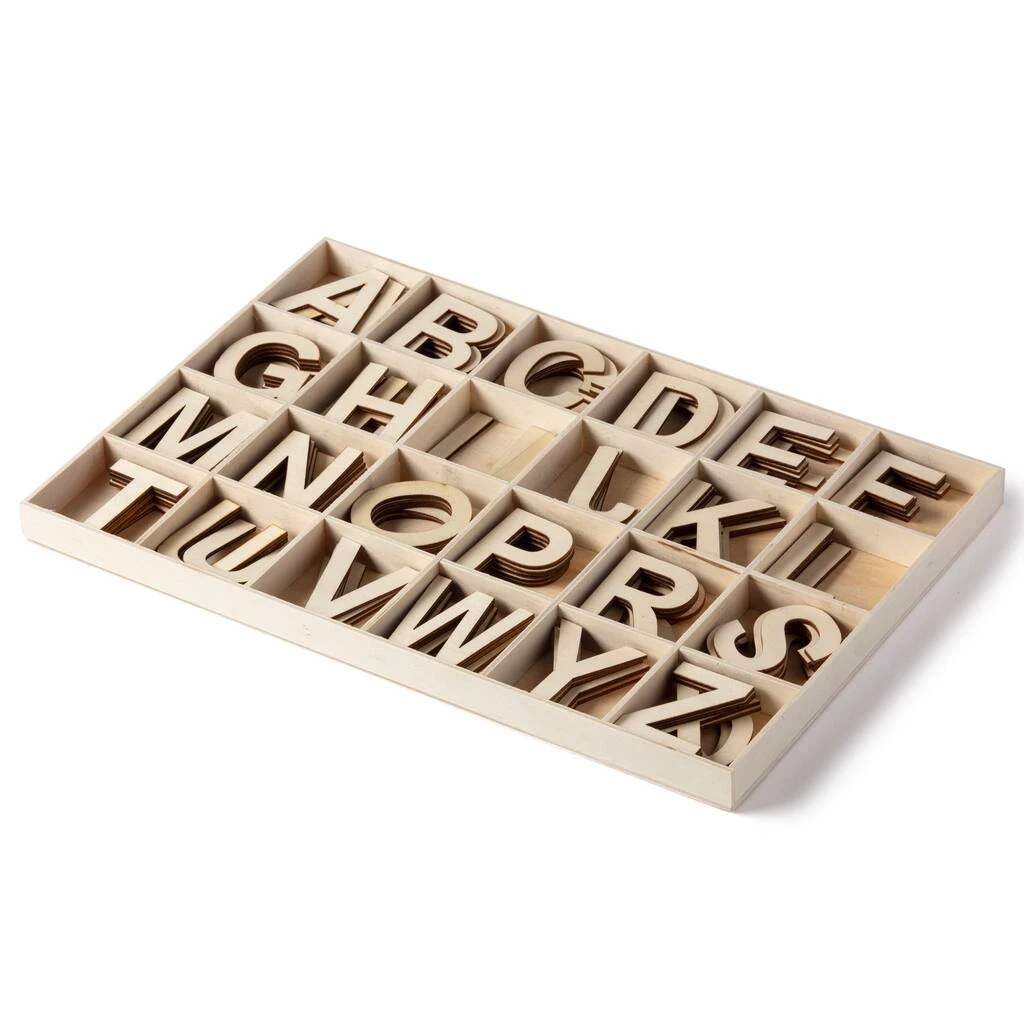 Discount ✔️ 6 Packs: 121 ct. (726 total) Wood Letter Set by ArtMinds™ ⌛ - Image 3