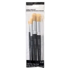 Brand new ✔️ 12 Packs: 4 ct. (48 total) Stencil Brush Set by ArtMinds™ DIY Home 🛒
