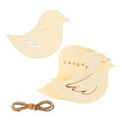 Wholesale 🎁 24 Pack: Unfinished Wooden Bird Banner Kit by ArtMinds™ 🥰