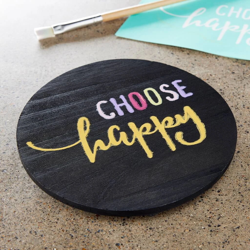 Promo ⭐ 12 Pack: Choose Happy DIY Wood Stencil Kit by ArtMinds™ 🔔 - Image 2